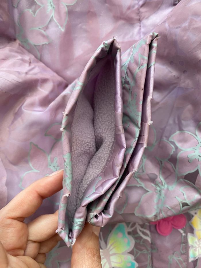 Manteau imperméable violet Fée Clochette 4ans - photo numéro 7