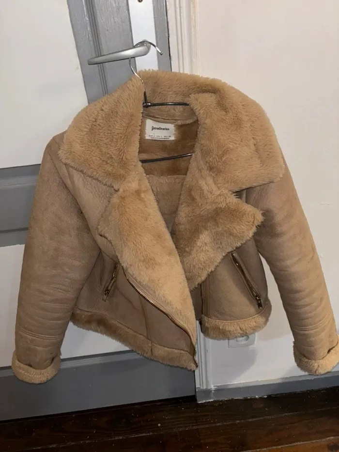 Veste fausse fourrure