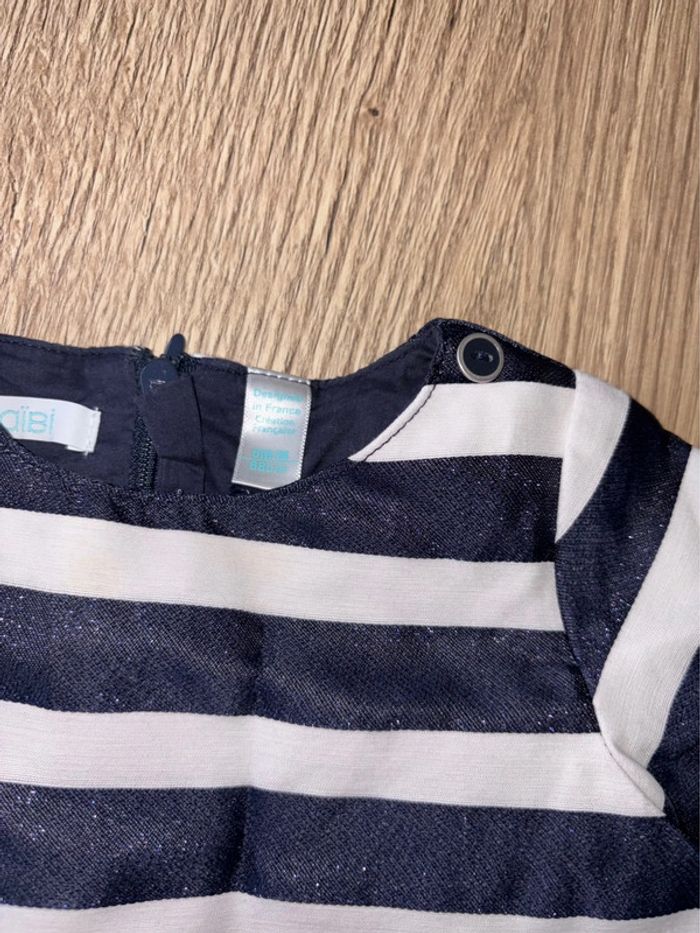 Robe obaidi bleu cérémonie 6 mois - photo numéro 2