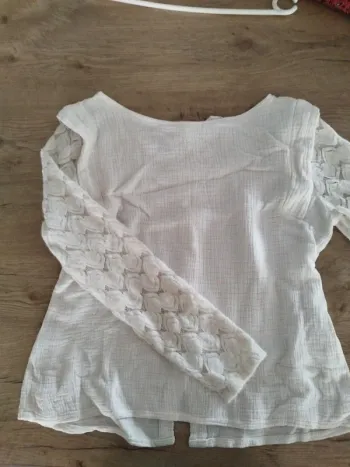 Blouse gaze de coton S
