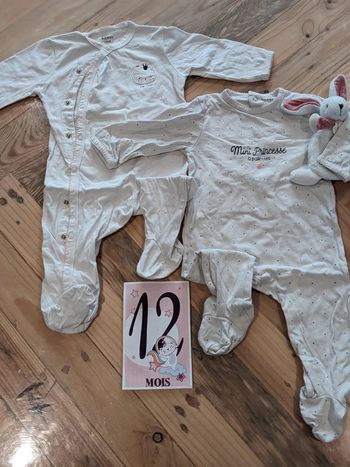 Lot pyjamas mi saison bebe 12mois