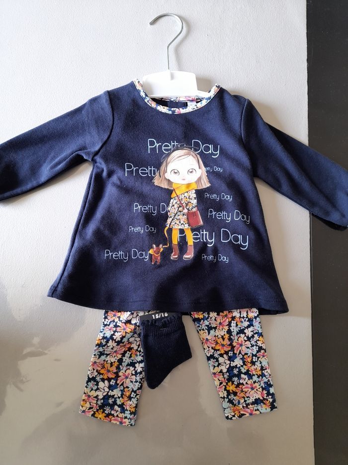 Lots ensembles/haut/leggings 3 mois - photo numéro 8