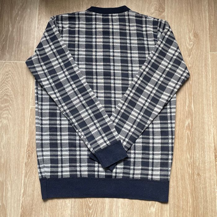 Pull Brave Soul  à carreaux bleu marine Taille S | Style chic & tendance - photo numéro 3