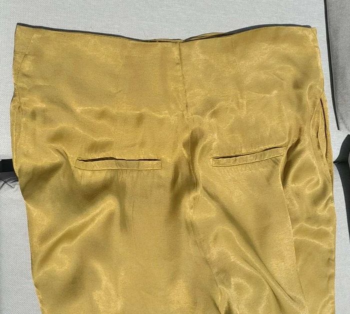 Pantalon vert satiné - photo numéro 4