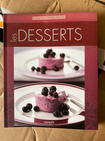 Livre de recettes de desserts