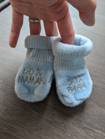 Chaussons de naissance garçon