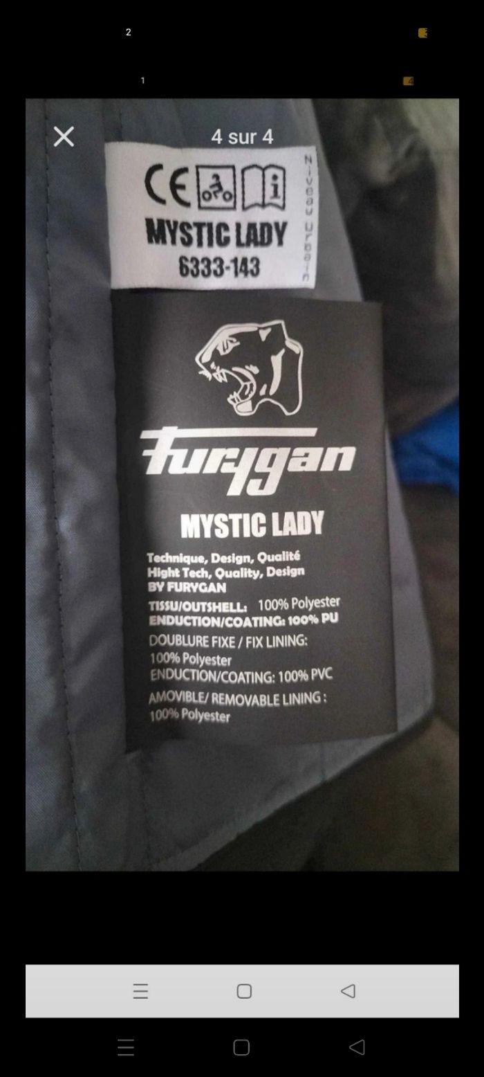 Blouson de moto Furigan neuf - photo numéro 4