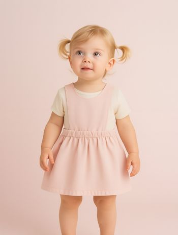 Robe salopette en flanelle 18 mois