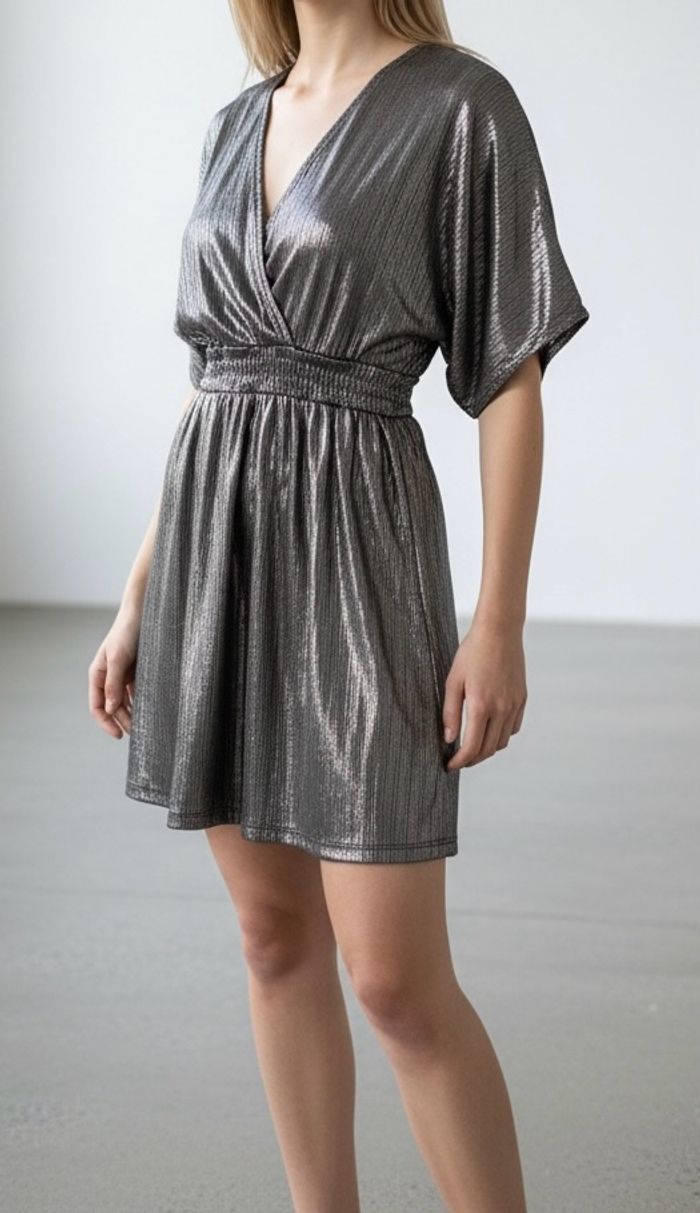 Robe argentée neuve pull & bear Taille S