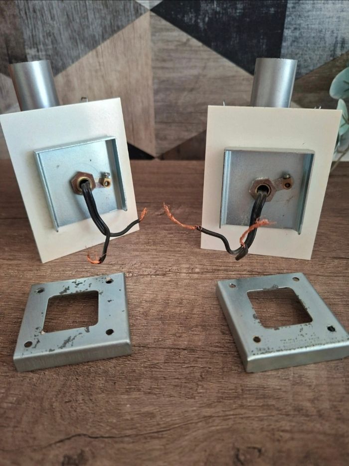 Paire d'Appliques Murales Targetti Sankey - Design Italien des Années 1960/ 1970 - photo numéro 3