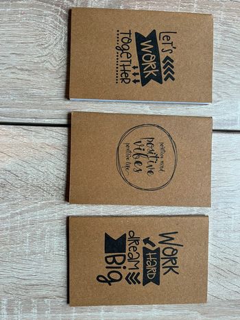 Lot 3 petits carnets neufs