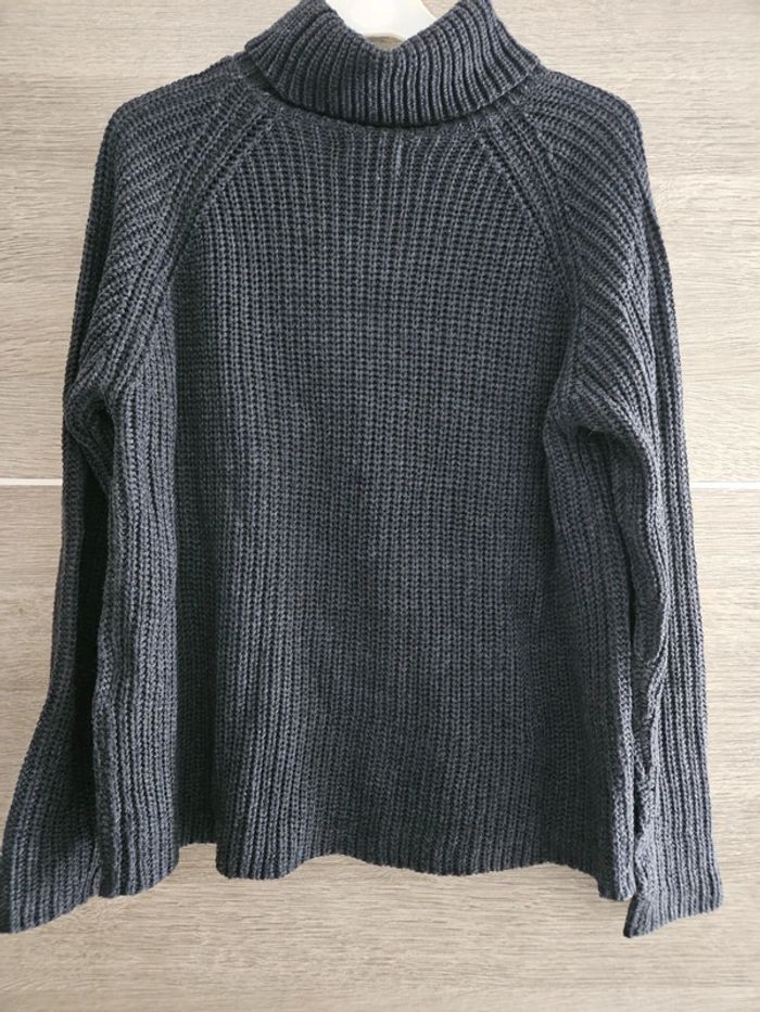 Pull à col roulé gris femme only taille L - photo numéro 4