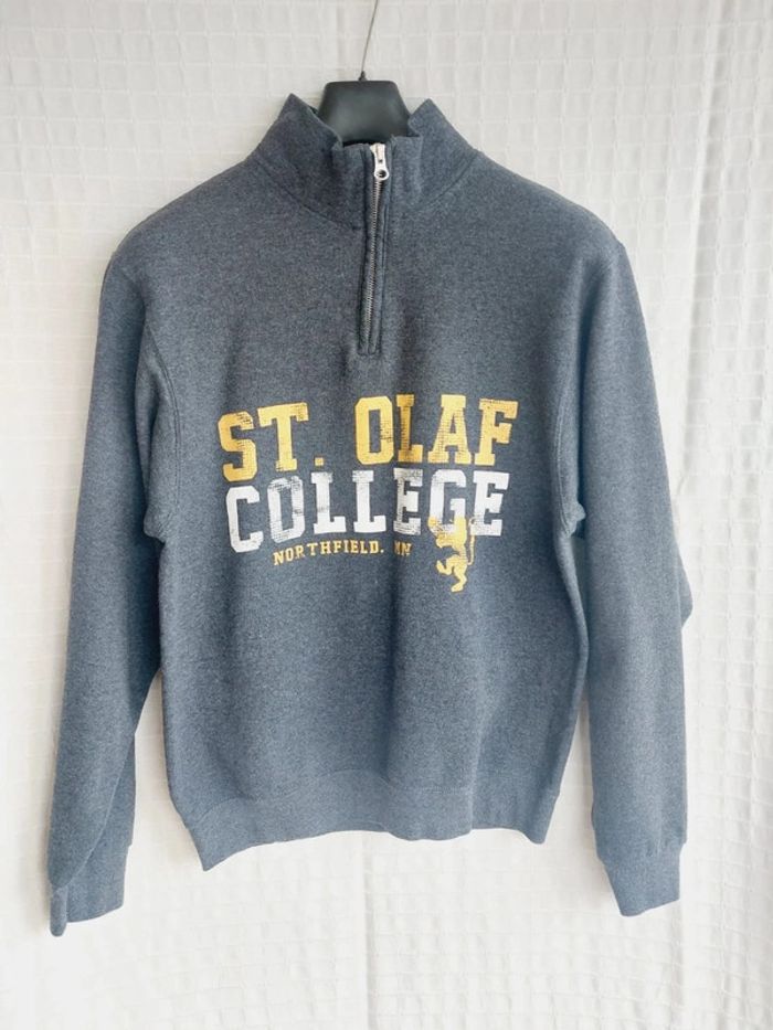 Sweat zippé universitaire Olaf College Taille S
