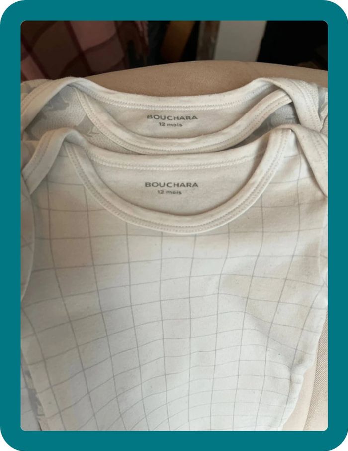 Ensemble lot 4 pièces tons blanc/crème mixte 6 mois - Kiabi Tex Bouchara - photo numéro 2