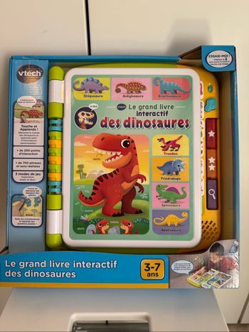 Jeu éducatif le grand livre interactif des dinosaures vtech cadeau Noël 🎅 🎄