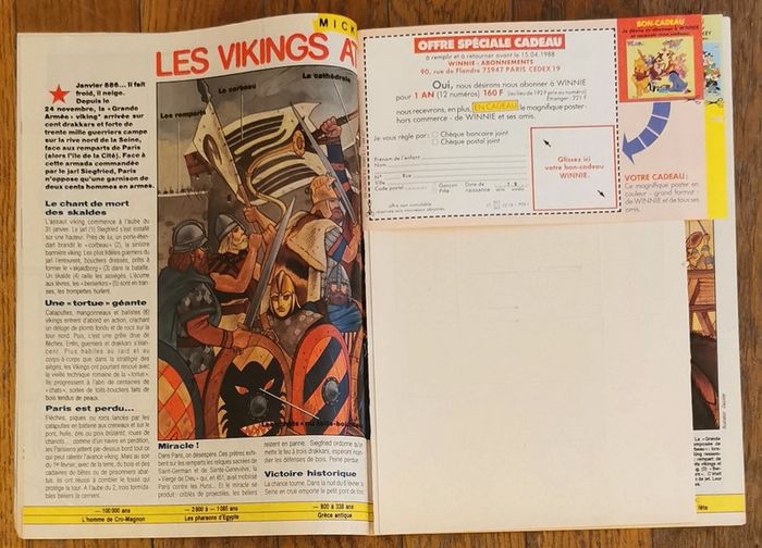 Ancien journal de mickey avec cadeau disney star Bernard et Bianca 1987 N°1851 vintage - photo numéro 10