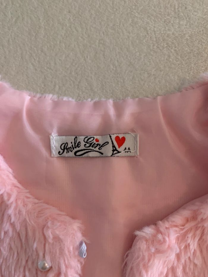 Gilet sans manche rose 4 ans - photo numéro 3