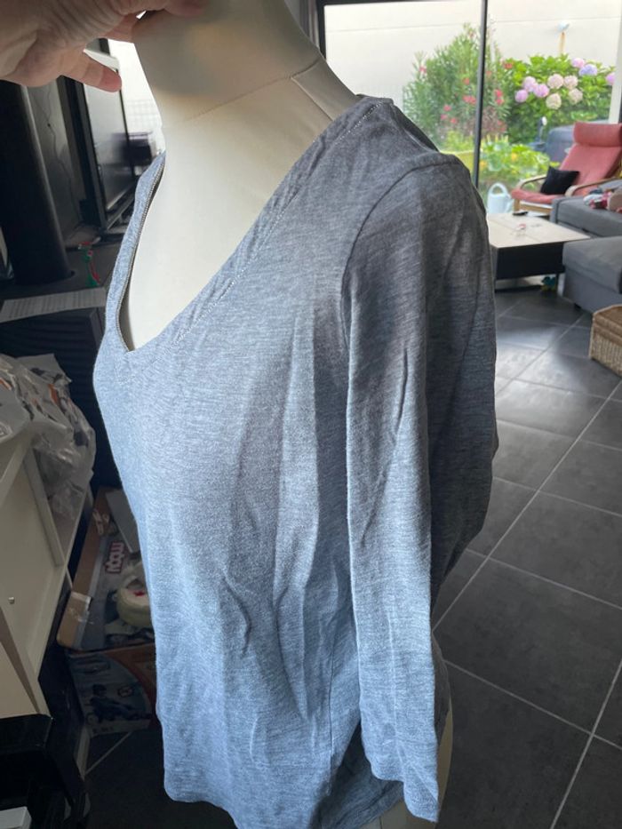TEE Shirt gris sud express taille M - photo numéro 3