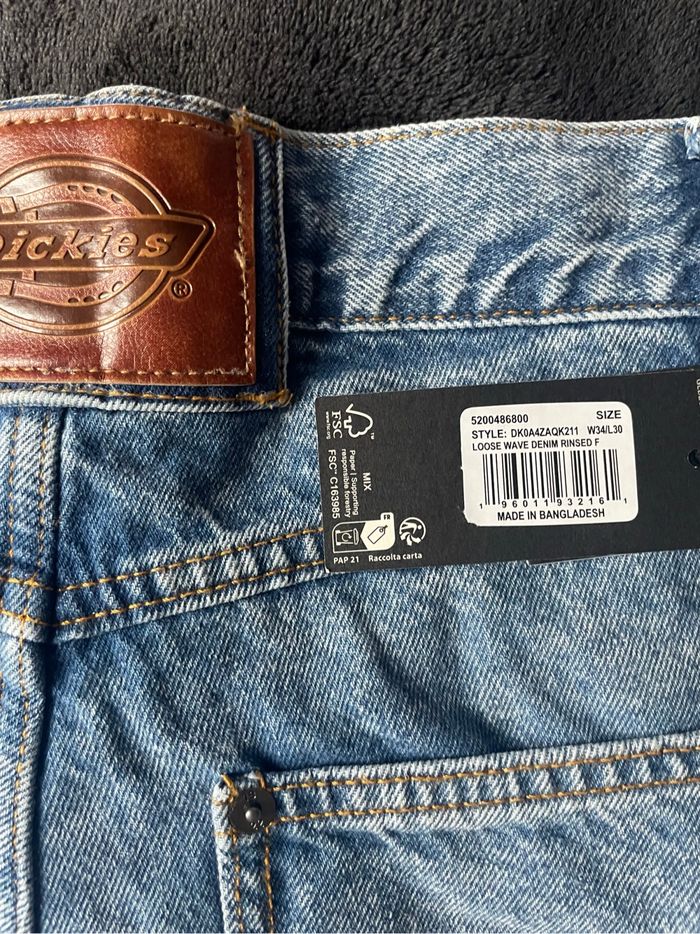 Jean Dickies Loose Wave Denim Rinsed W34 / L30 - photo numéro 4