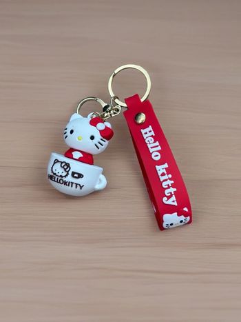 Porte clés Hello Kitty rouge