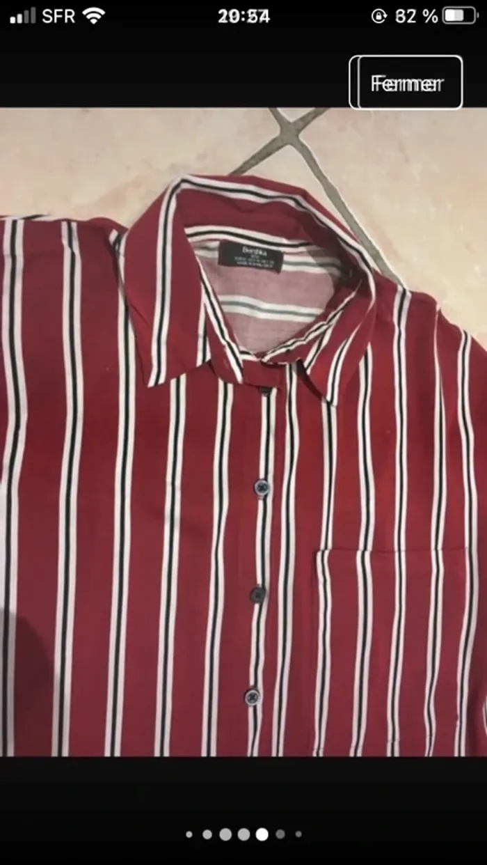 Excellent état en 38 magnifique chemise de marque Bershka - photo numéro 3