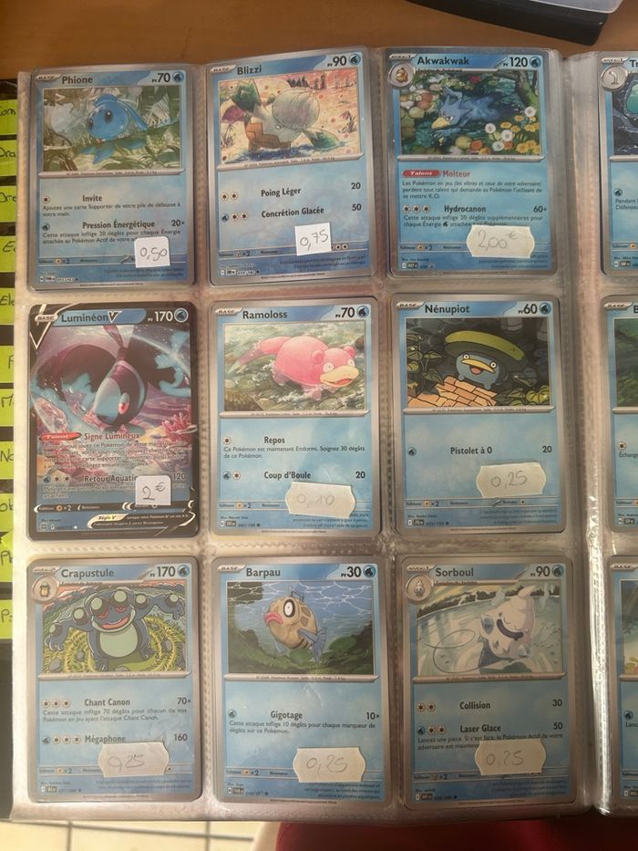 Carte Pokémon type eau