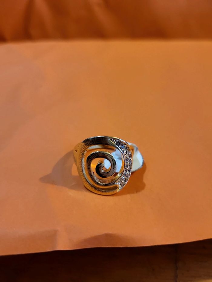 Bague spirale Doré et Strass