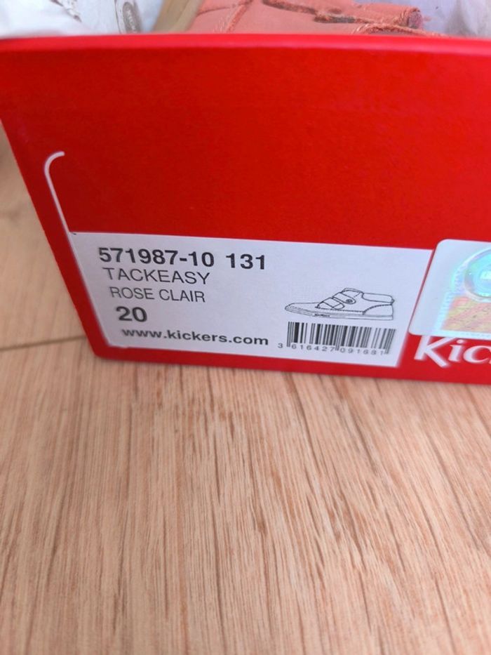 Chaussures fille Kickers rose clair Tackeasy - Taille 20 - photo numéro 7
