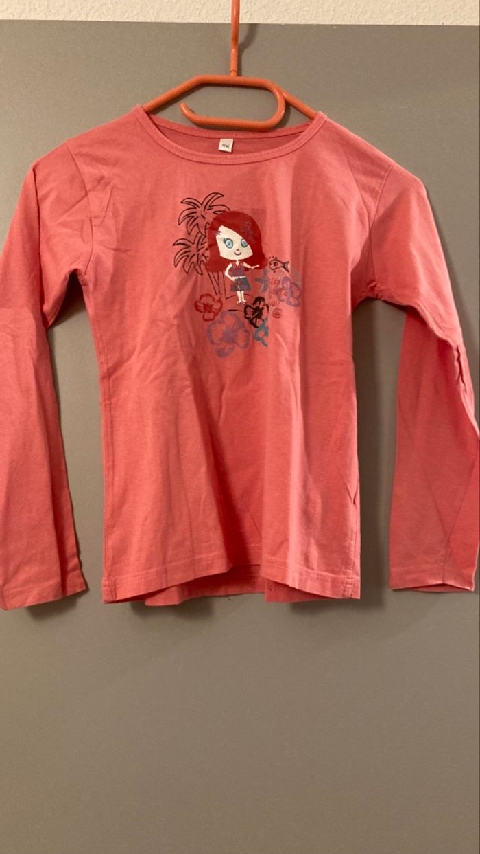 Lot de 3 T-shirts fille 12 ans (taille plutôt 10 ans) - photo numéro 2