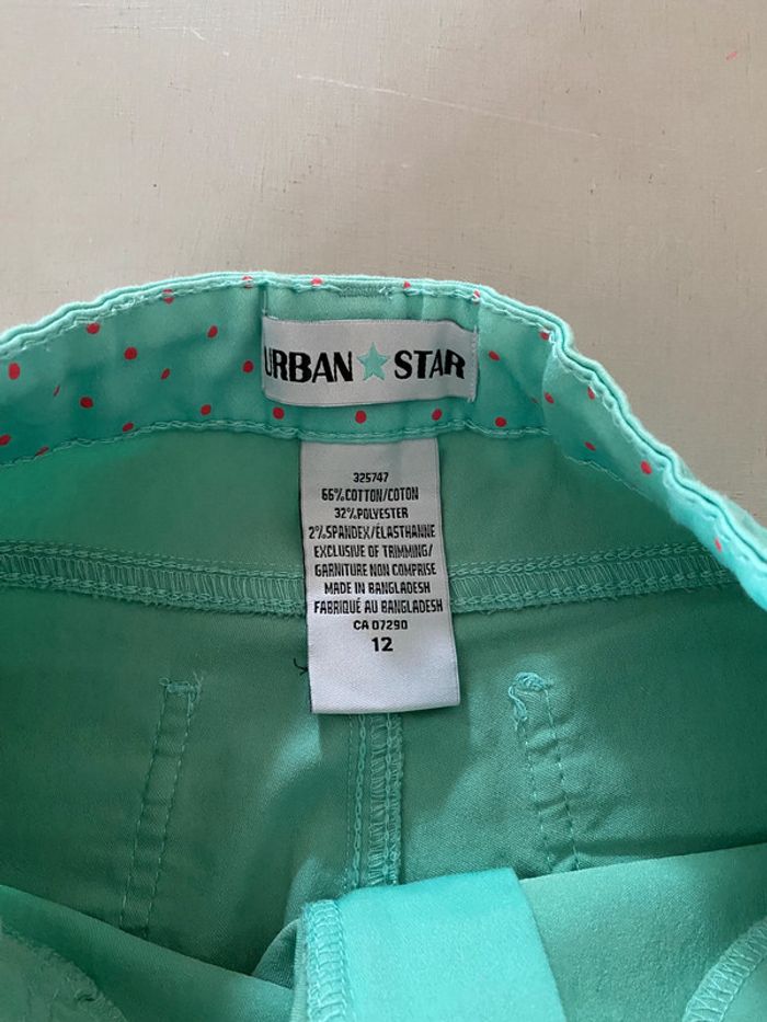 Jeans Urban Star vert turquoise taille 12 ans neuf sans étiquette - photo numéro 5