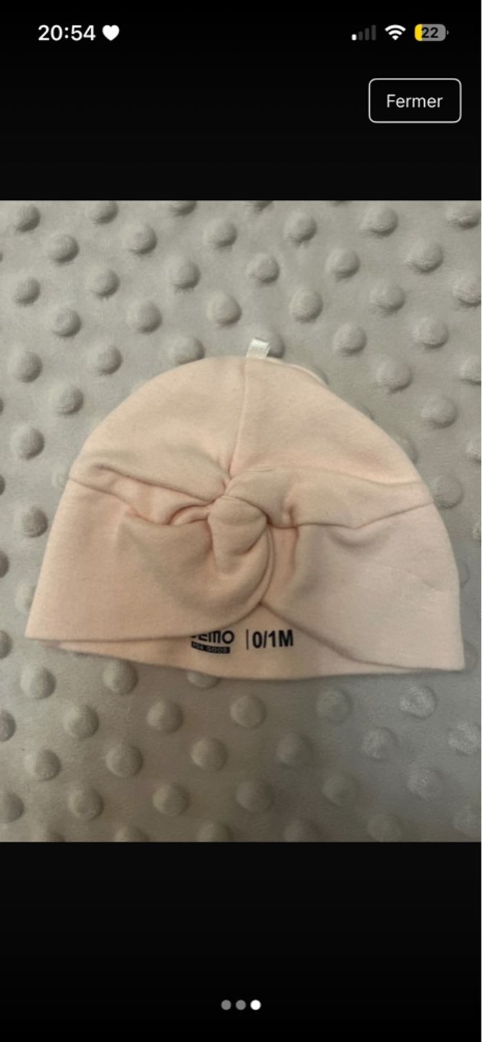 2 bonnets 0/1mois - photo numéro 2