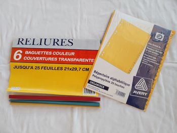 Répertoire alphabétique et Reliures