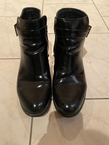 Bottines vernies noires