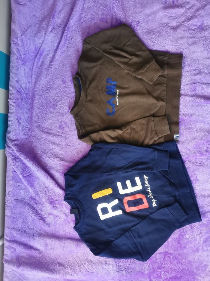 Lot 1 pull 3 sweats t et 1 veste capuche 8 ans - photo numéro 2