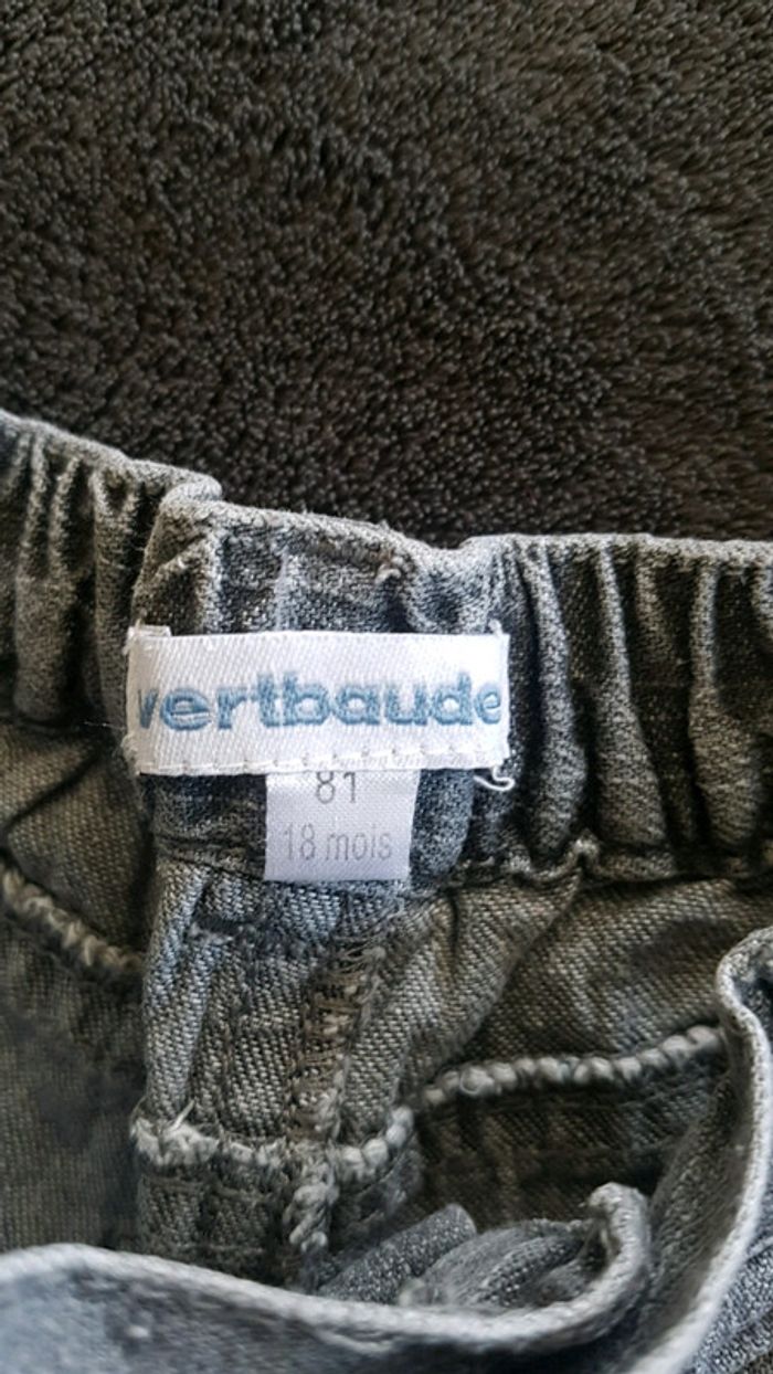 Jeans gris été verbaudet 18 mois - photo numéro 3