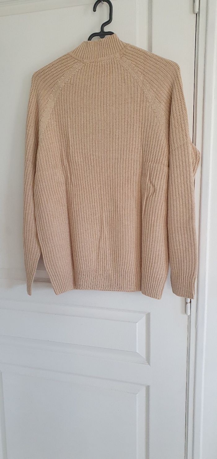 Pull Esprit beige tout neuf. Taille L - photo numéro 4