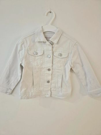 Veste en jean blanche 3 ans
