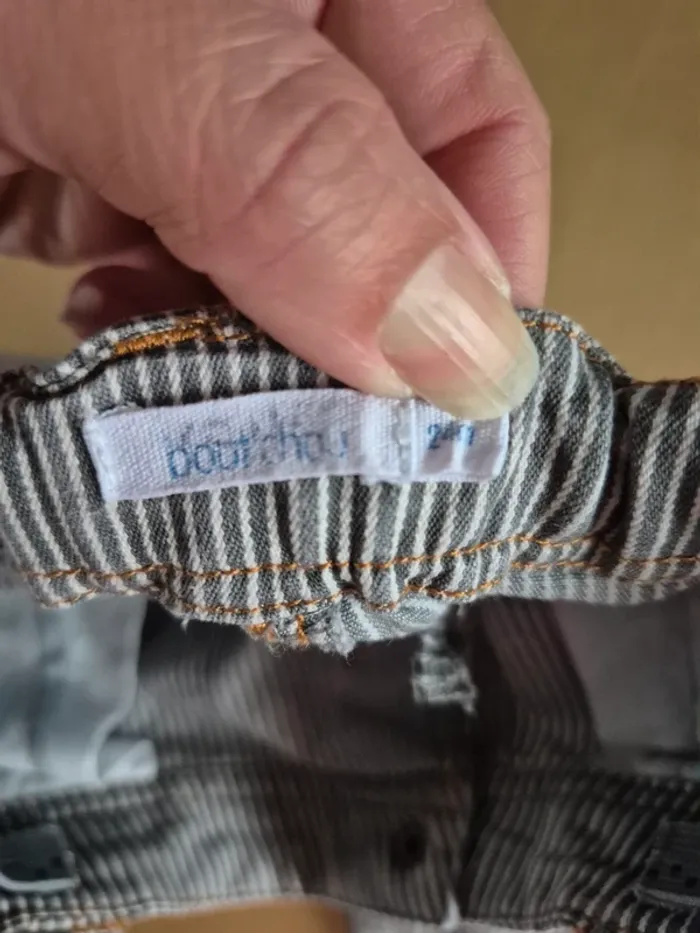 Pantalon rayé 24 mois ajustable - photo numéro 2