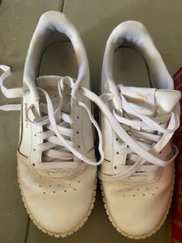 Puma Carina blanche et amande / crème taille 39 - photo numéro 18