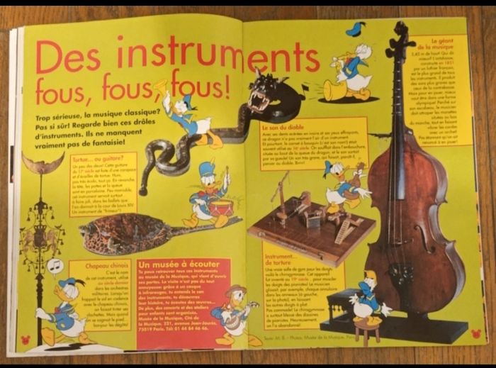 Ancien journal de mickey avec fiches Disneyland Paris N°2335 de 1997 vintage - photo numéro 6