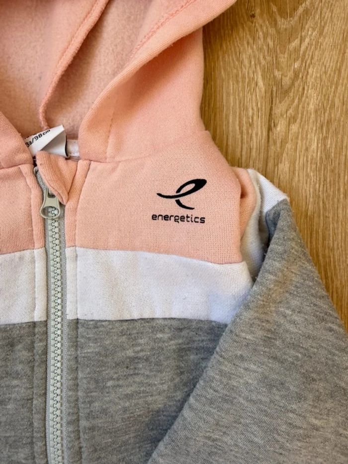 🎀 Gilet rose et gris décathlon 3 ans - photo numéro 2