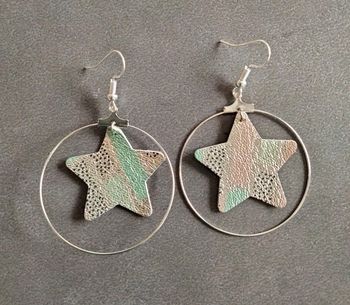Boucles d'oreilles en cuir