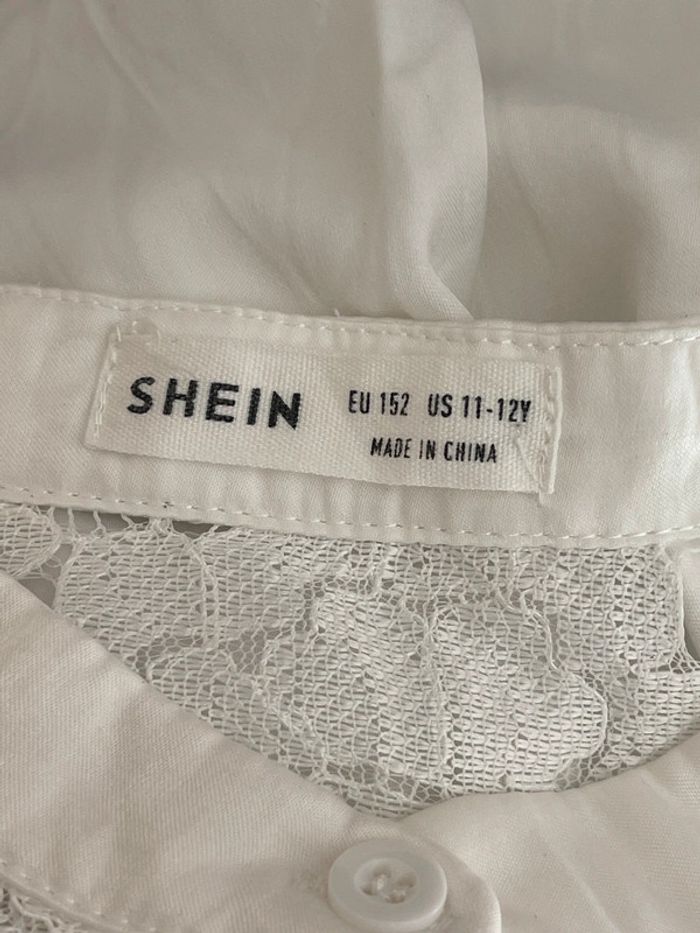 Robe shein 12 ans manches longues détail dentelle - photo numéro 3