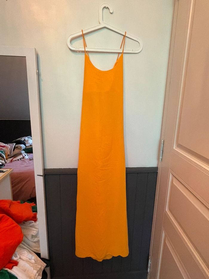 Robe longue orange