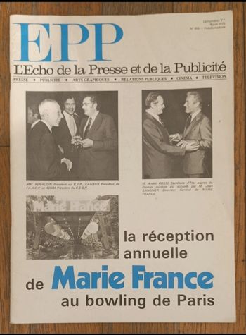 Rare ancien magazine EPP 1975 l'écho de la presse et de la publicité N°955 vintage