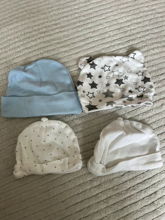 Lot de 4 bonnets naissance - photo numéro 2