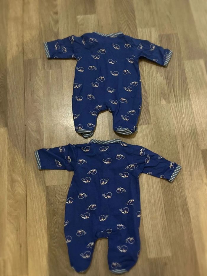 Lots de deux pyjama petite baleine - photo numéro 2