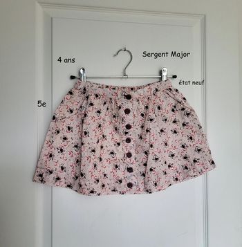 Jupe sergent major 4 ans comme neuve