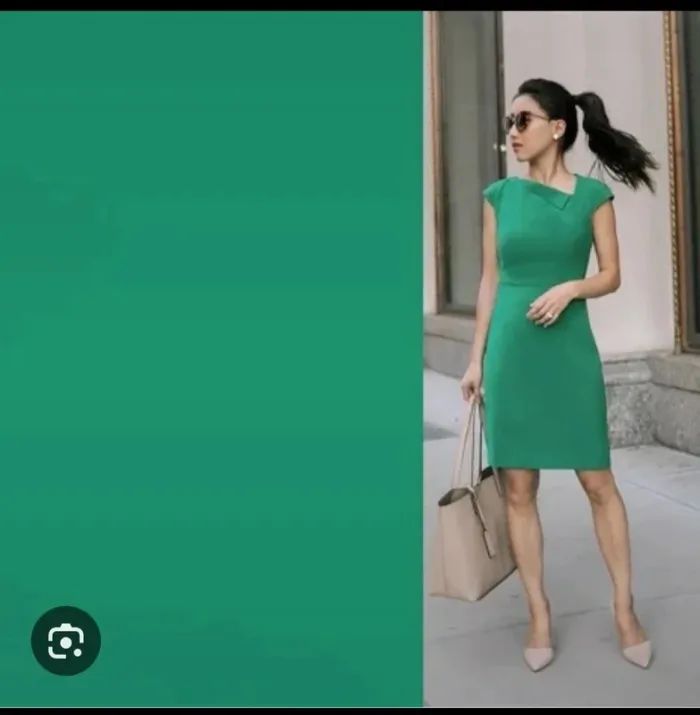 Jolie robe longue vert d'été ou pour une cérémonie /événement femme la redoute S/36 - photo numéro 7