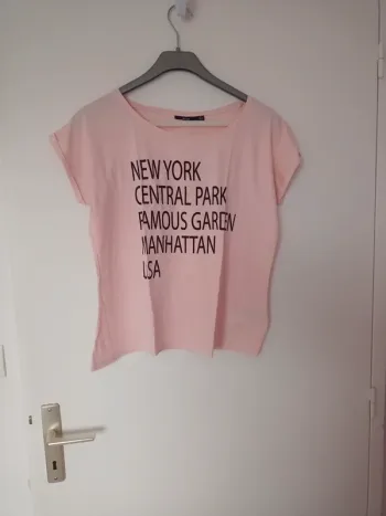 Tee shirt femme rose